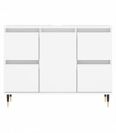 vidaXL Bathroom Cabinet White 80x33x60 cm Engineered Wood