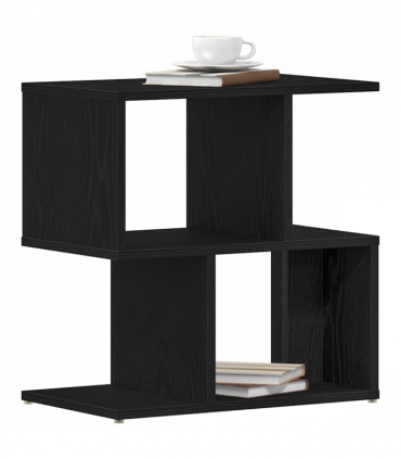 vidaXL Bedside Cabinet Black Oak 50x30x51,5 cm Engineered Wood