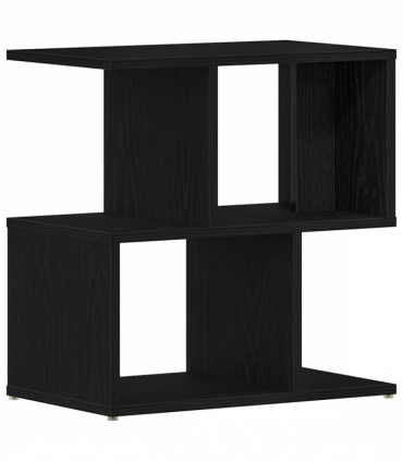 vidaXL Bedside Cabinet Black Oak 50x30x51,5 cm Engineered Wood