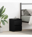 vidaXL Bedside Cabinet Black oak 30 x 30 x 40 cm Engineered wood