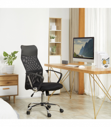 Executive Office Chair High Back Mesh Chair Seat Office Desk Chairs, Black