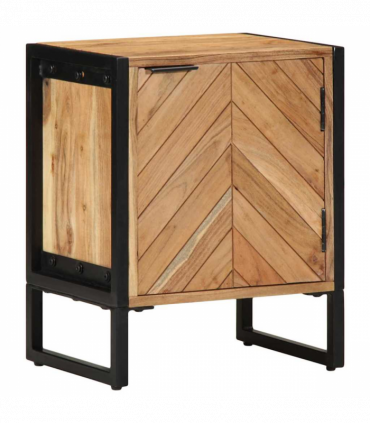 vidaXL Bedside Cabinet Brown 40 x 30 x 50 cm Solid Acacia wood