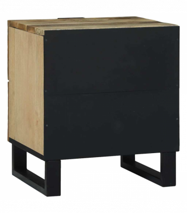 vidaXL Bedside Cabinet Brown 40 x 33 x 46 cm Solid mango wood