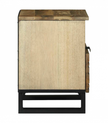 vidaXL Bedside Cabinet Brown 40 x 33 x 46 cm Solid mango wood