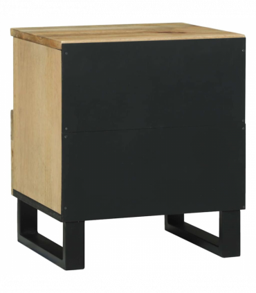 vidaXL Bedside Cabinet Brown 40 x 33 x 46 cm Solid mango wood
