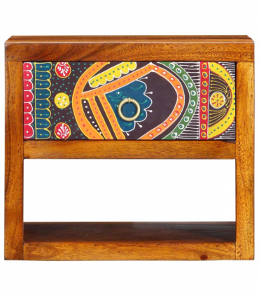 vidaXL Bedside Cabinet Brown 40 x 35 x 35 cm Solid acacia wood