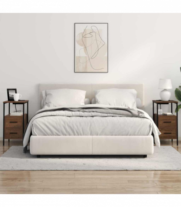 vidaXL Bedside Cabinet Brown oak 30 x 48 x 61 cm Engineered wood