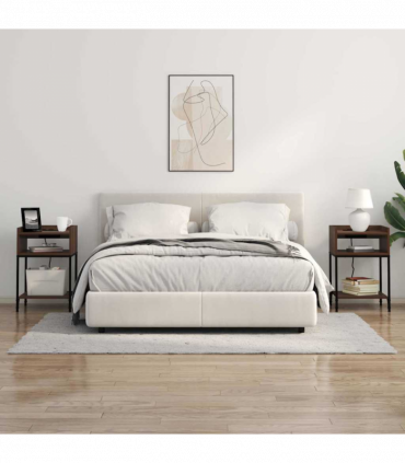 vidaXL Bedside Cabinet Brown oak 40 x 40 x 61 cm Engineered wood