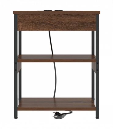 vidaXL Bedside Cabinet Brown oak 41 x 31 x 51 cm Engineered wood