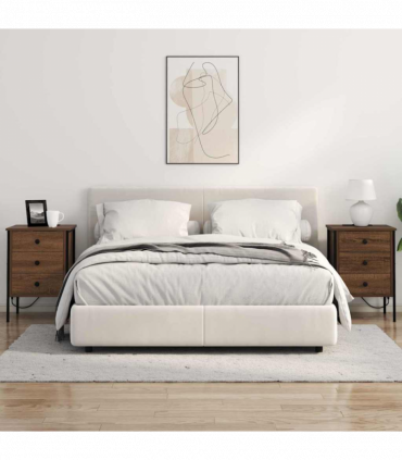 vidaXL Bedside Cabinet Brown oak 42 x 41 x 61 cm Engineered wood