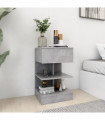 vidaXL Bedside Cabinet Concrete Grey 40x35x65 cm Engineered Wood