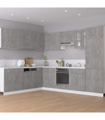 vidaXL Corner Bottom Cabinet Concrete Grey 75.5x75.5x81.5 cm Engineered Wood