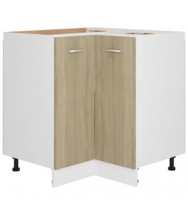 vidaXL Corner Bottom Cabinet Sonoma Oak 75.5x75.5x81.5 cm Engineered Wood