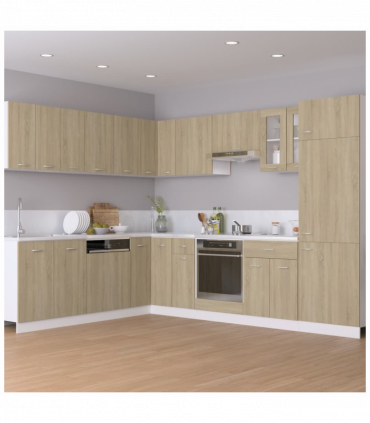 vidaXL Corner Bottom Cabinet Sonoma Oak 75.5x75.5x81.5 cm Engineered Wood