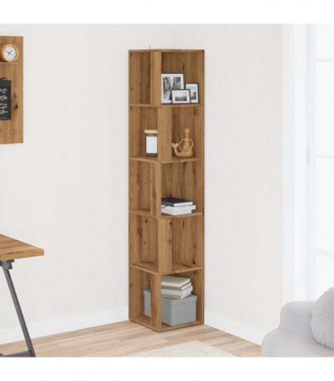 vidaXL Corner Cabinet Artisan Oak 33x33x165 cm Engineered Wood