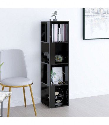 vidaXL Corner Cabinet Black 33x33x132 cm Engineered Wood