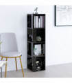 vidaXL Corner Cabinet Black 33x33x132 cm Engineered Wood