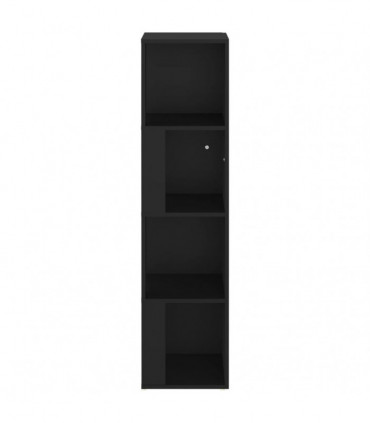 vidaXL Corner Cabinet Black 33x33x132 cm Engineered Wood