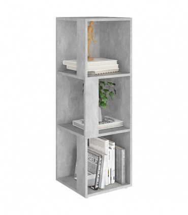 vidaXL Corner Cabinet Concrete Grey 33x33x100 cm Engineered Wood