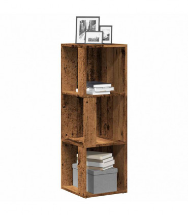 vidaXL Corner Cabinet Old Wood 33x33x100 cm Engineered Wood