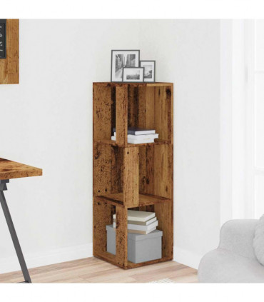 vidaXL Corner Cabinet Old Wood 33x33x100 cm Engineered Wood