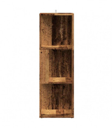 vidaXL Corner Cabinet Old Wood 33x33x100 cm Engineered Wood