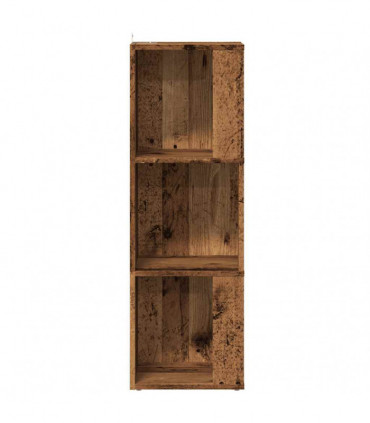 vidaXL Corner Cabinet Old Wood 33x33x100 cm Engineered Wood