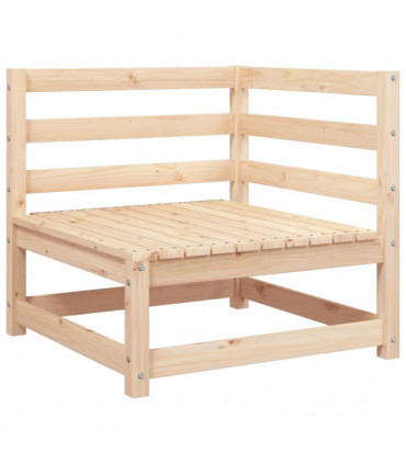 vidaXL Garden Sofas Corner 2 pcs 70x70x67 cm Solid Wood Pine