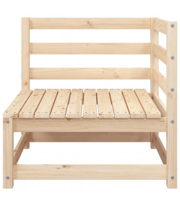 vidaXL Garden Sofas Corner 2 pcs 70x70x67 cm Solid Wood Pine