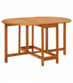 vidaXL Garden Table 130x90x72 cm Solid Acacia Wood