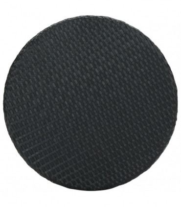 vidaXL Garden Table Black 60.5x106 cm Poly Rattan