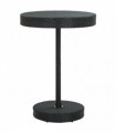 vidaXL Garden Table Black 75.5x106 cm Poly Rattan
