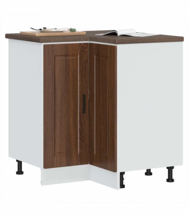 vidaXL Kitchen Corner Base Cabinet Porto Brown Oak Engineered Wood