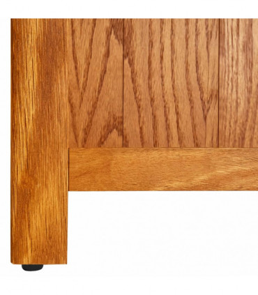 vidaXL 5-Tier Bookcase 45x22x140 cm Solid Oak Wood