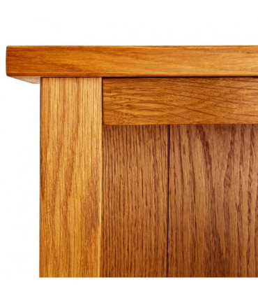 vidaXL 5-Tier Bookcase 45x22x140 cm Solid Oak Wood