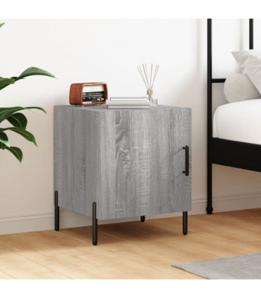 vidaXL Bedside Cabinet Grey Sonoma 40x40x50 cm Engineered Wood
