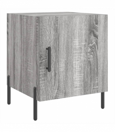 vidaXL Bedside Cabinet Grey Sonoma 40x40x50 cm Engineered Wood