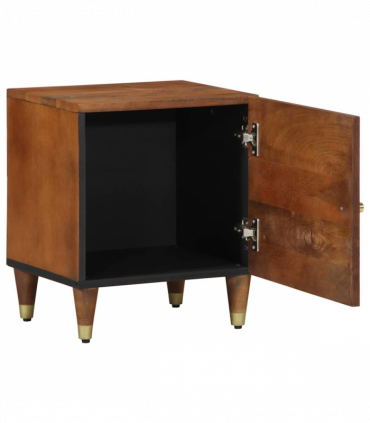 vidaXL Bedside Cabinet Honey brown 40 x 33 x 46 cm Solid mango wood