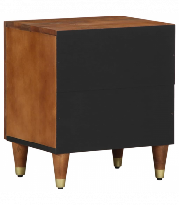 vidaXL Bedside Cabinet Honey brown 40 x 33 x 46 cm Solid mango wood