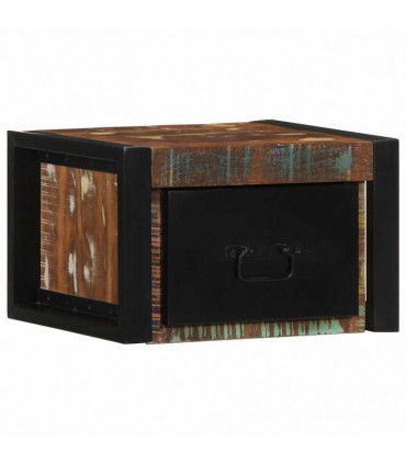 vidaXL Bedside Cabinet Multicolour 40x35x25 cm Solid Wood Reclaimed
