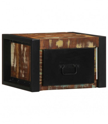 vidaXL Bedside Cabinet Multicolour 40x35x25 cm Solid Wood Reclaimed