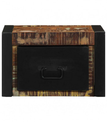 vidaXL Bedside Cabinet Multicolour 40x35x25 cm Solid Wood Reclaimed