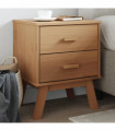 vidaXL Bedside Cabinet OLDEN Brown Solid Wood Pine