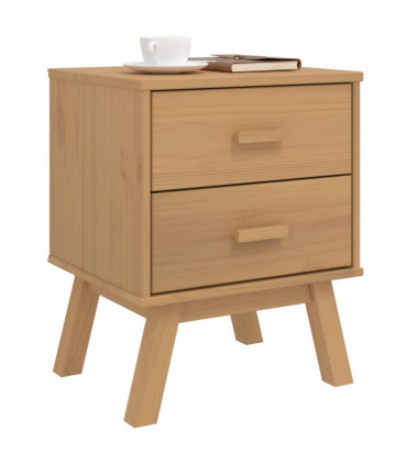 vidaXL Bedside Cabinet OLDEN Brown Solid Wood Pine
