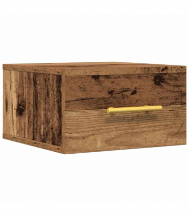 vidaXL Bedside Cabinet Old wood 35 x 35 x 20 cm Engineered Wood