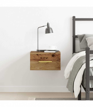 vidaXL Bedside Cabinet Old wood 35 x 35 x 20 cm Engineered Wood