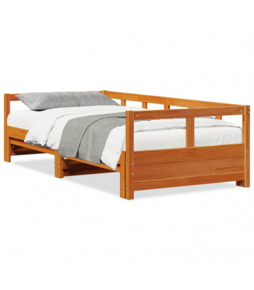 vidaXL Daybed without Mattress Wax Brown 80x200 cm Solid Wood Pine