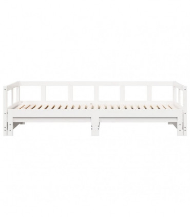 vidaXL Daybed without Mattress White 80x200 cm Solid Wood Pine