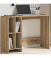 vidaXL Desk Artisan Oak 102.5x35x75 cm Engineered Wood