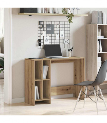 vidaXL Desk Artisan Oak 102.5x35x75 cm Engineered Wood